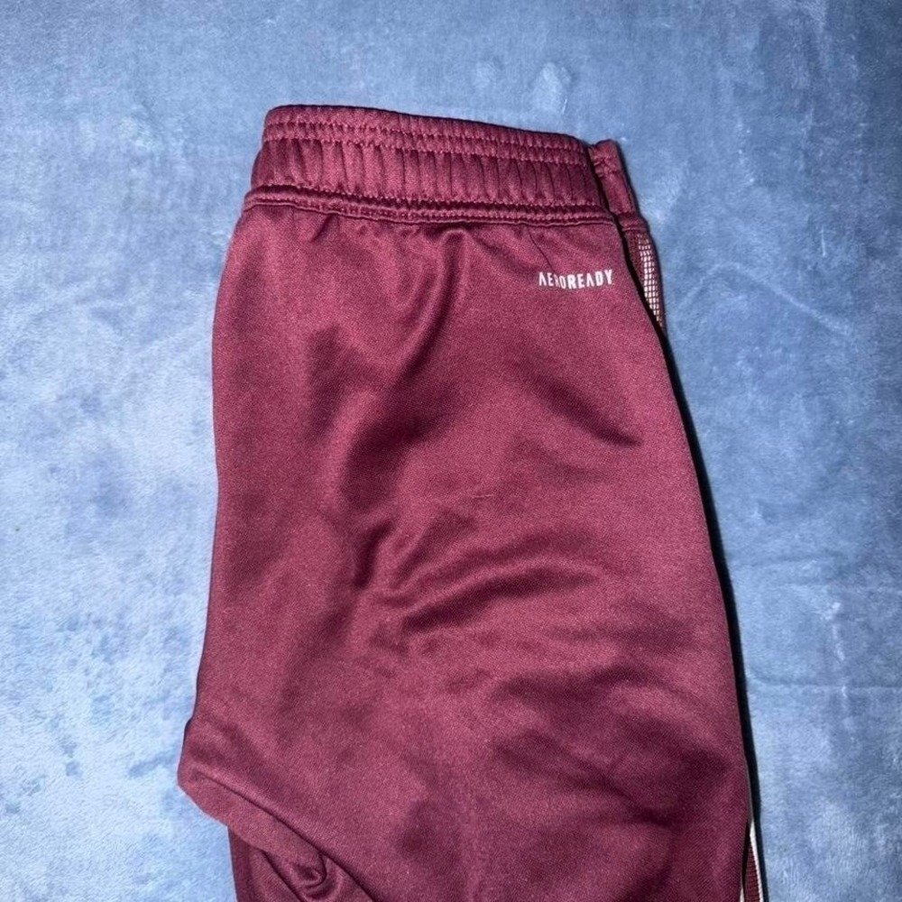 Adidas burgundy track pants women Size S - Picture 5 of 6